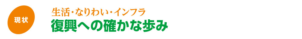 生活・なりわい・インフラ復興への確かな歩み